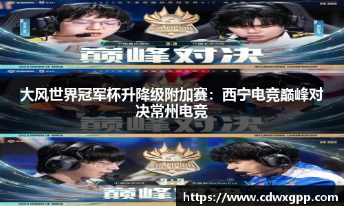 大风世界冠军杯升降级附加赛：西宁电竞巅峰对决常州电竞